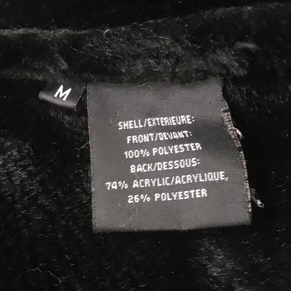 Womens Vintage Dana Buchman Black Suede Faux Fur Elegant Classy Full Long Coat - Picture 8 of 9